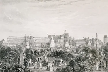 The New Crystal Palace i Sydenham, indgraveret af Lacey